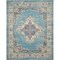 Homeroots 8 x 10 ft. Light Blue Distressed Medallion Area Rug 385337 - alternate 1